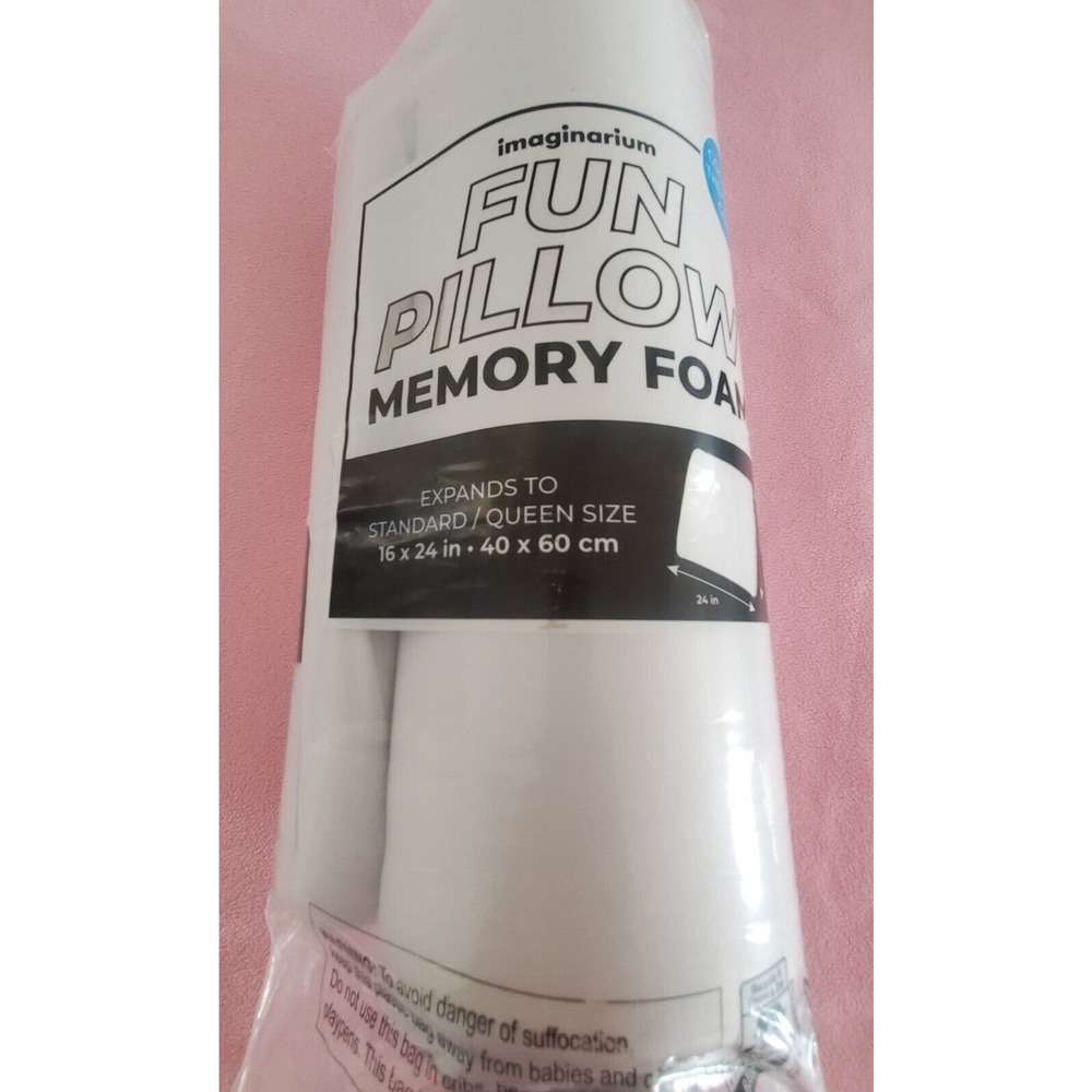 Memory Foam Fun Pillow With Cool-To-The-Touch Cover, Standard/Queen,